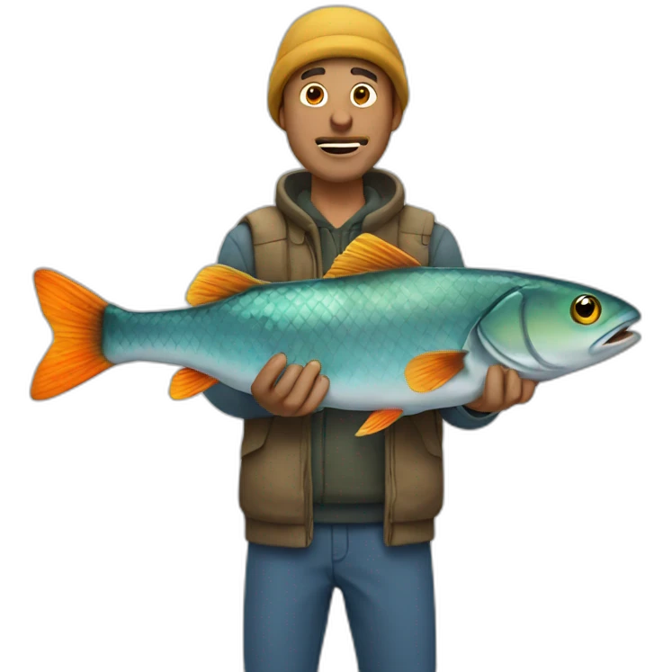 Fish man emoji