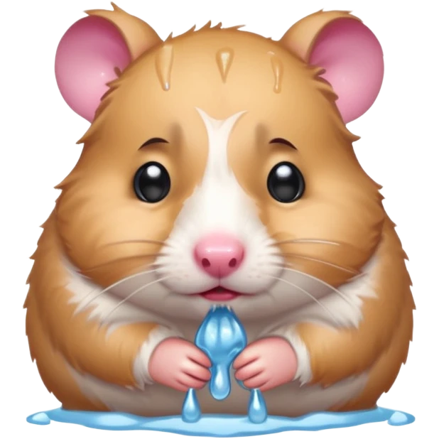Crying hamster  emoji