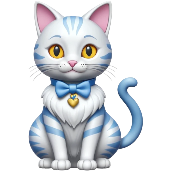 Isolated, detaile illustration of the most incredibly cool modern style disney'Alice in wonderland with cat
figurine imaginable, toy style. emoji