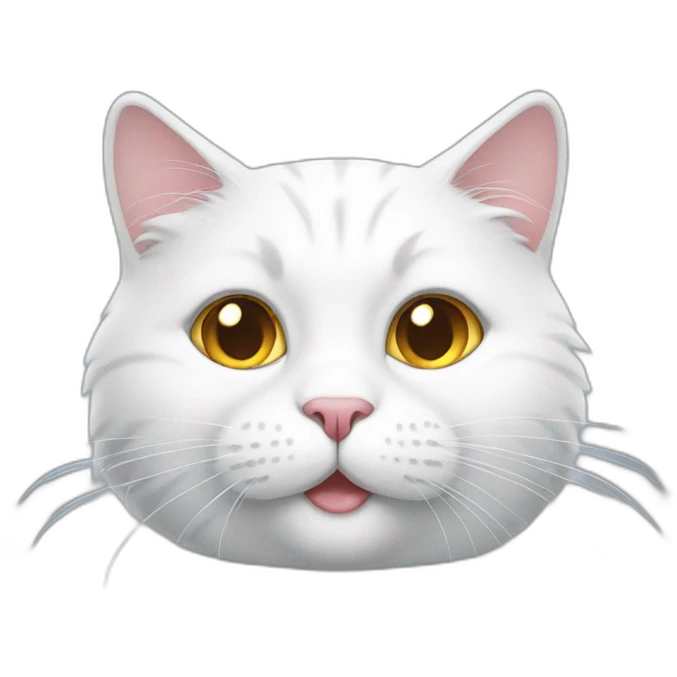 White puffy cat emoji