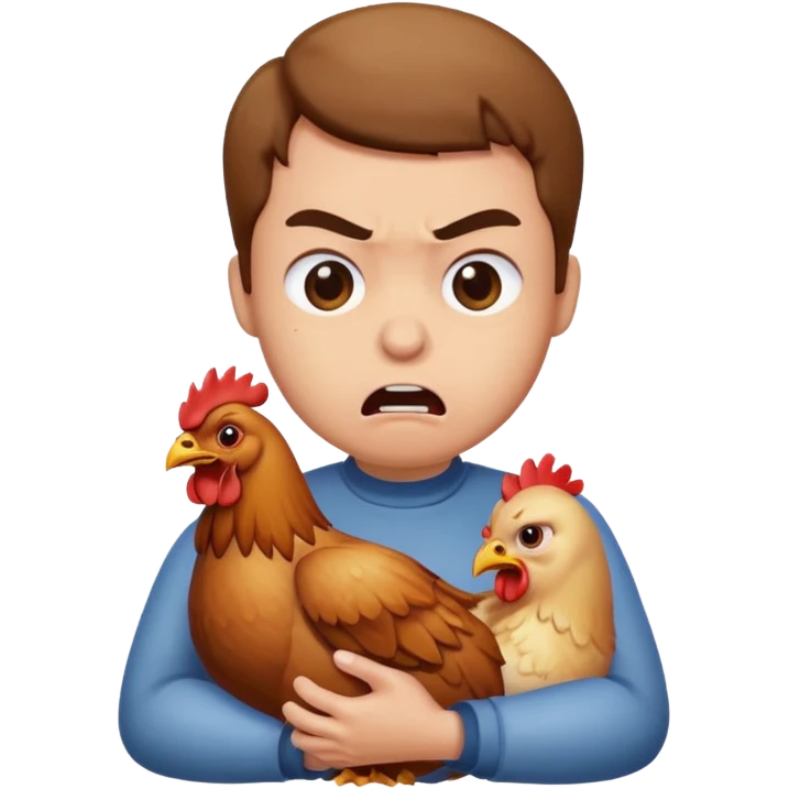 choke the chicken emoji