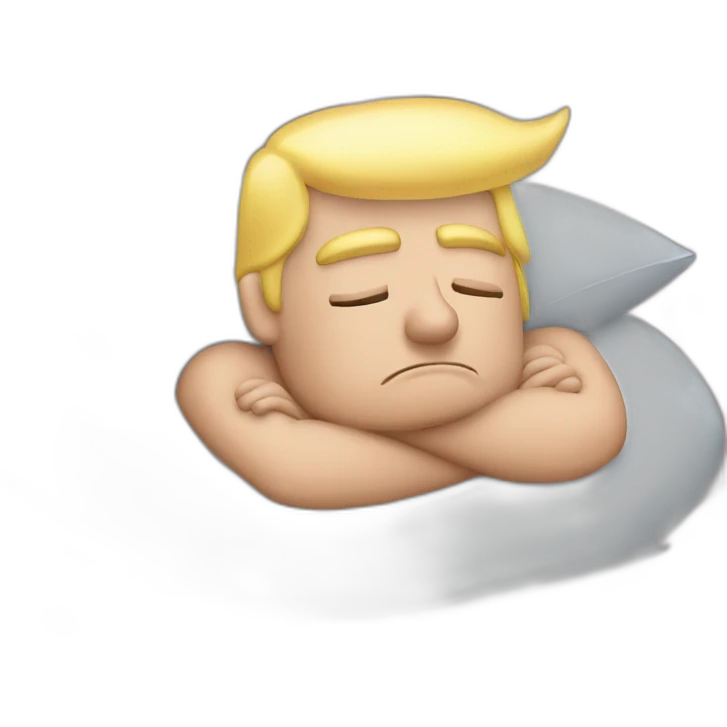 Trump dormir  emoji