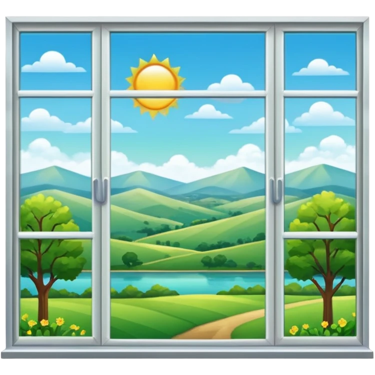 Windows with outdoor view emoji