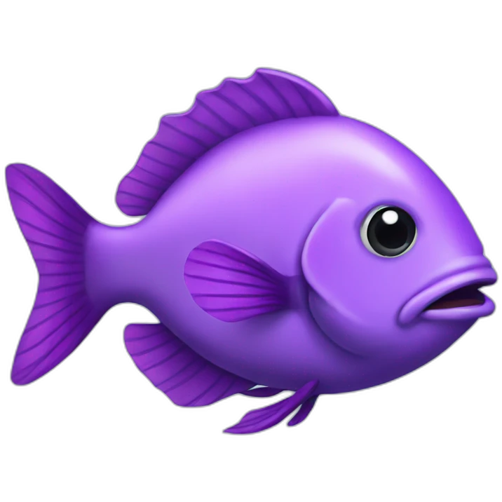 Violet fish emoji