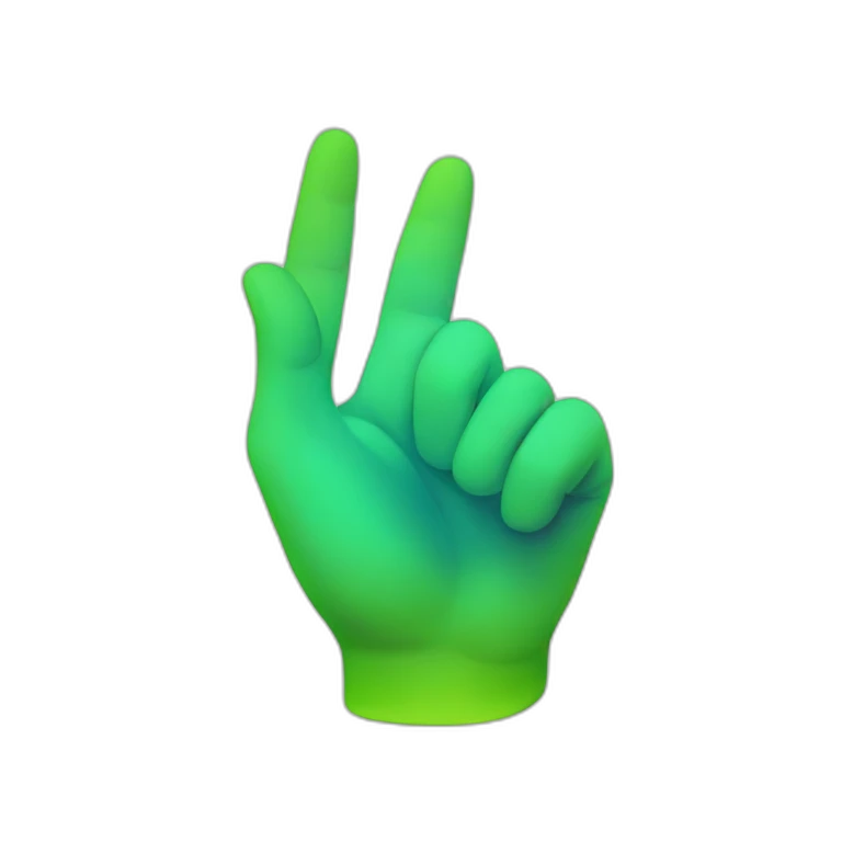 auslan R letter emoji