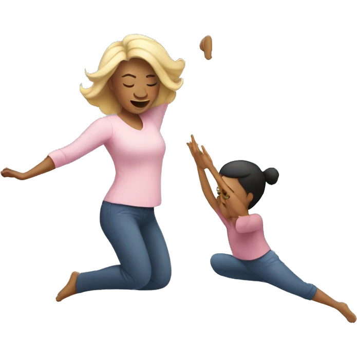 mom and so doing a cartwheel emoji