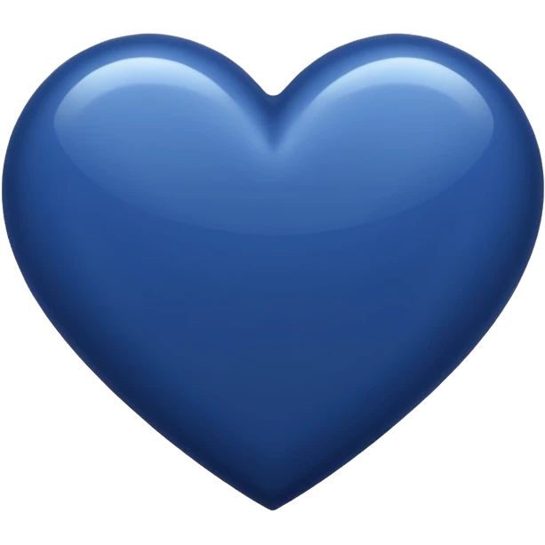 Navy blue heart emoji