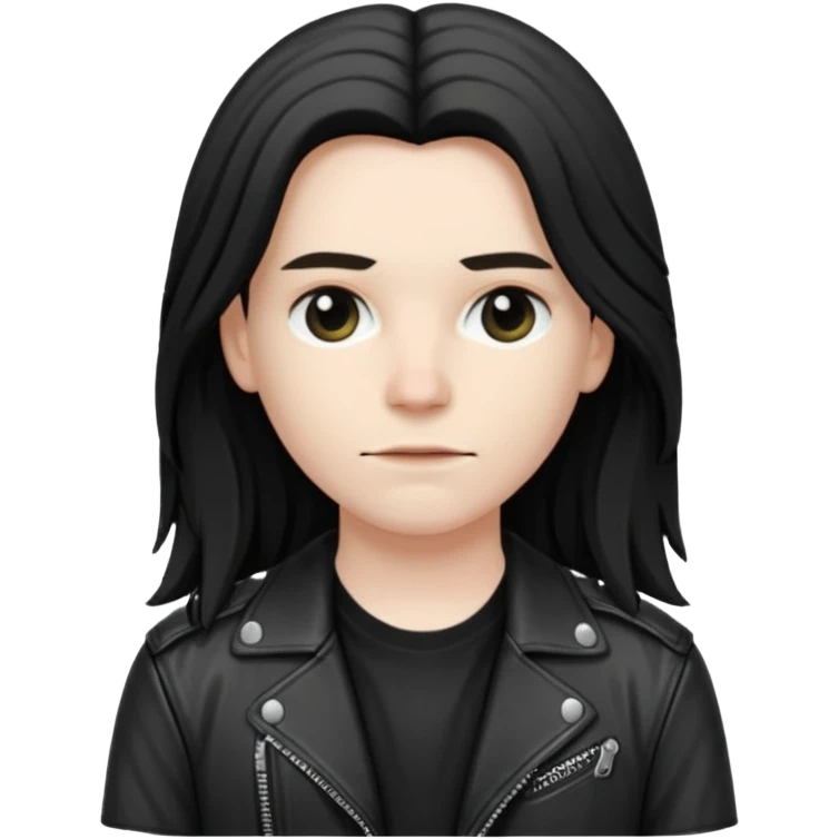 A fan of heavy extreme metal music emoji