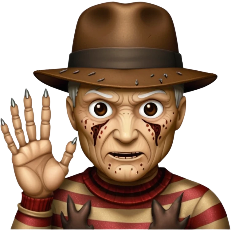 glitter freddy krueger emoji