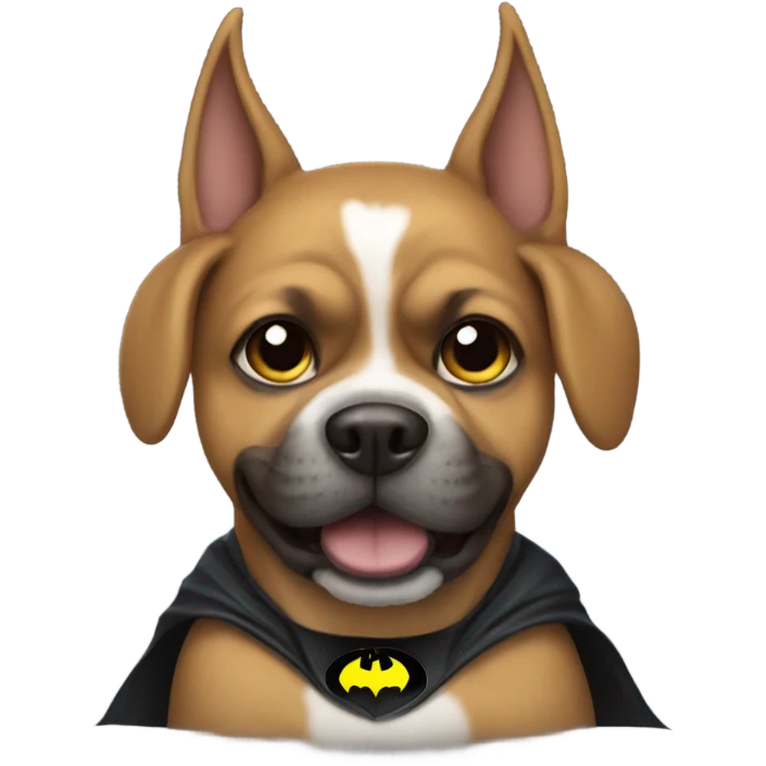 Dog in a Batman costume  emoji