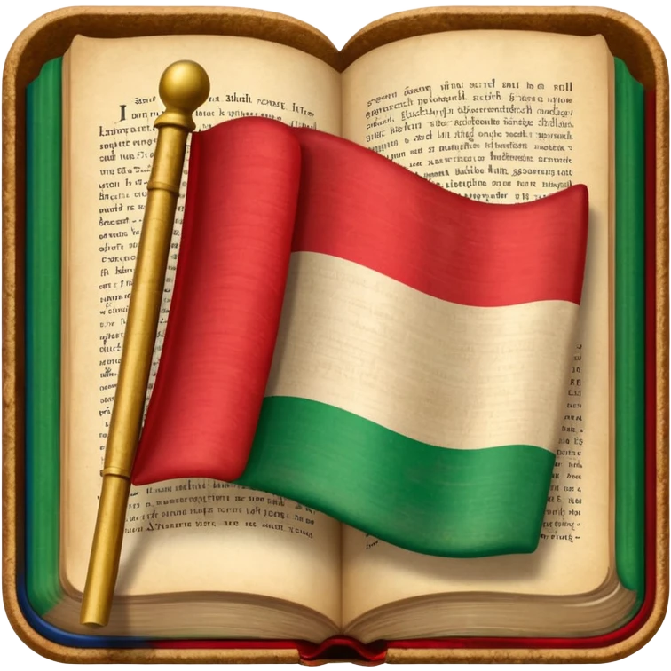 italian flag on dictionary emoji