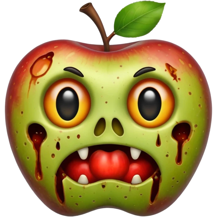cursed apple emoji