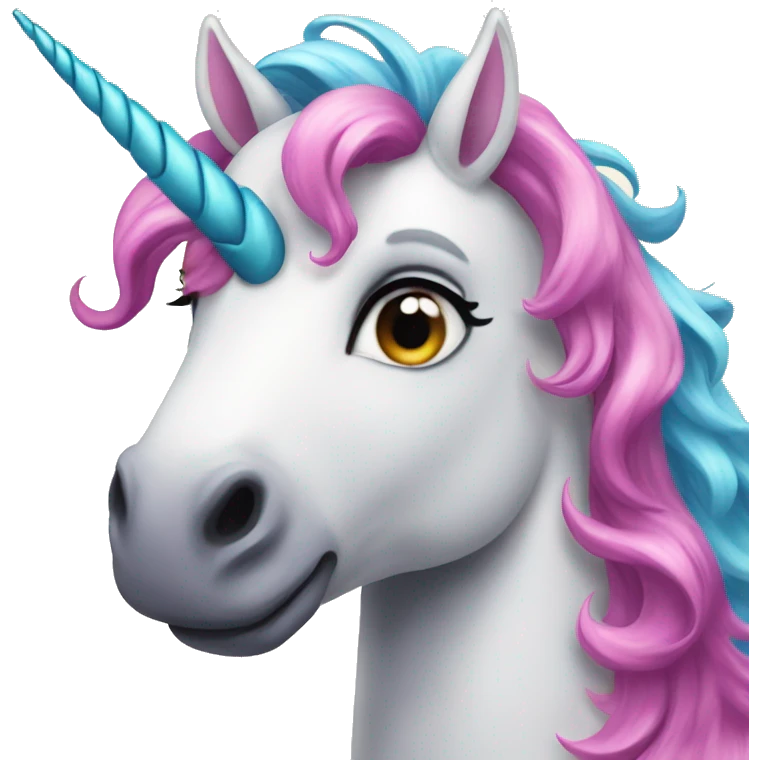 Beautiful unicorn emoji