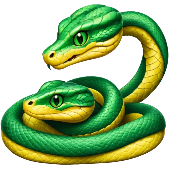 green viper cute emoji