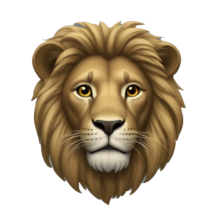 Lion noir emoji
