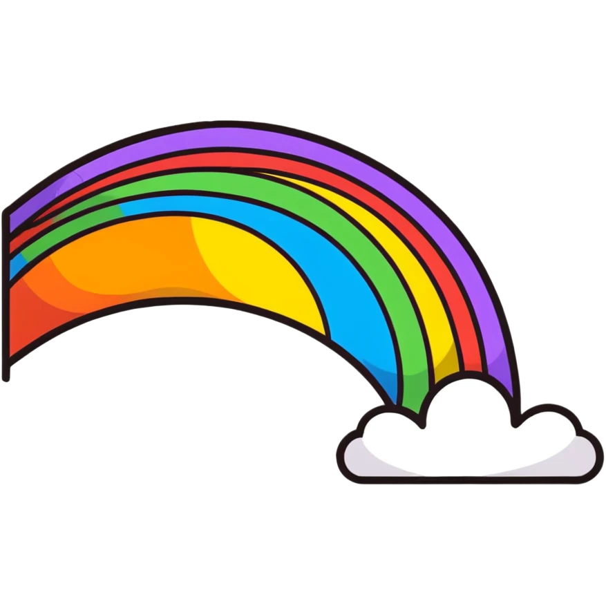 Rainbow pride symbol emoji