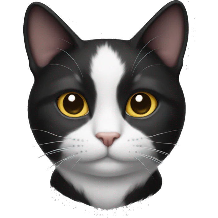 Tuxedo cat emoji