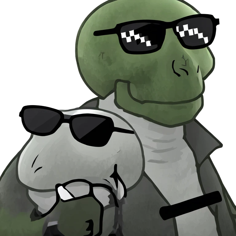 Skull Biker wearing sunglasses holding a raven emoji