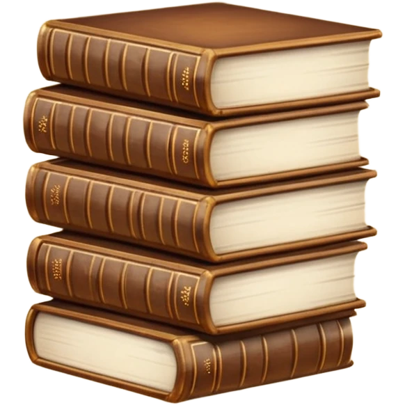 brown books stacked emoji