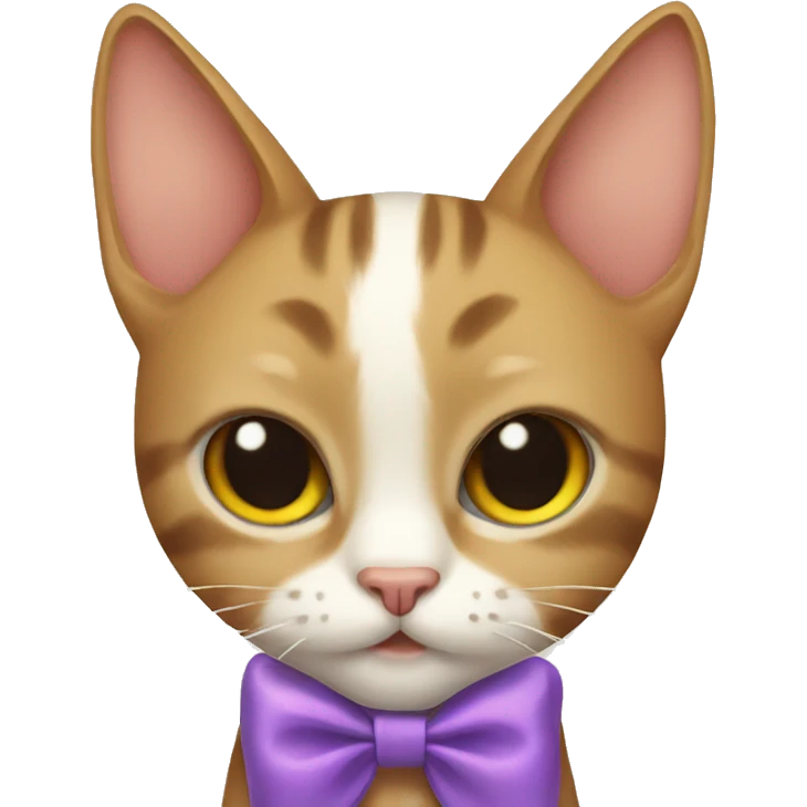 cat with bow  emoji