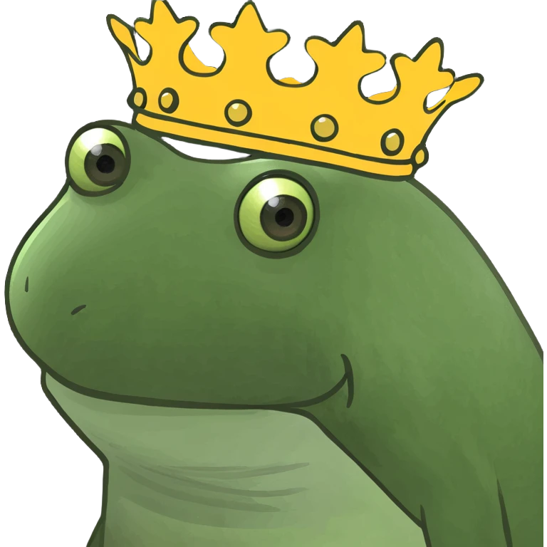 Wearing a crown emoji