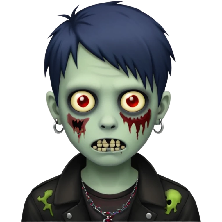emo boy zombie piercings emoji