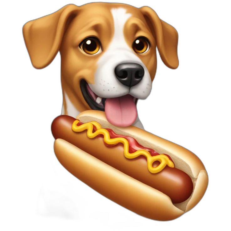 Chien hot dog  emoji