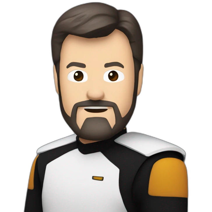 commander william riker jonathan frakes emoji