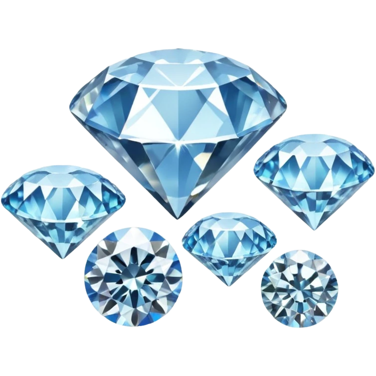 multiple shiny diamonds emoji