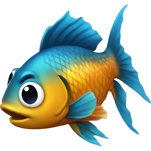 fish getting rotated emoji