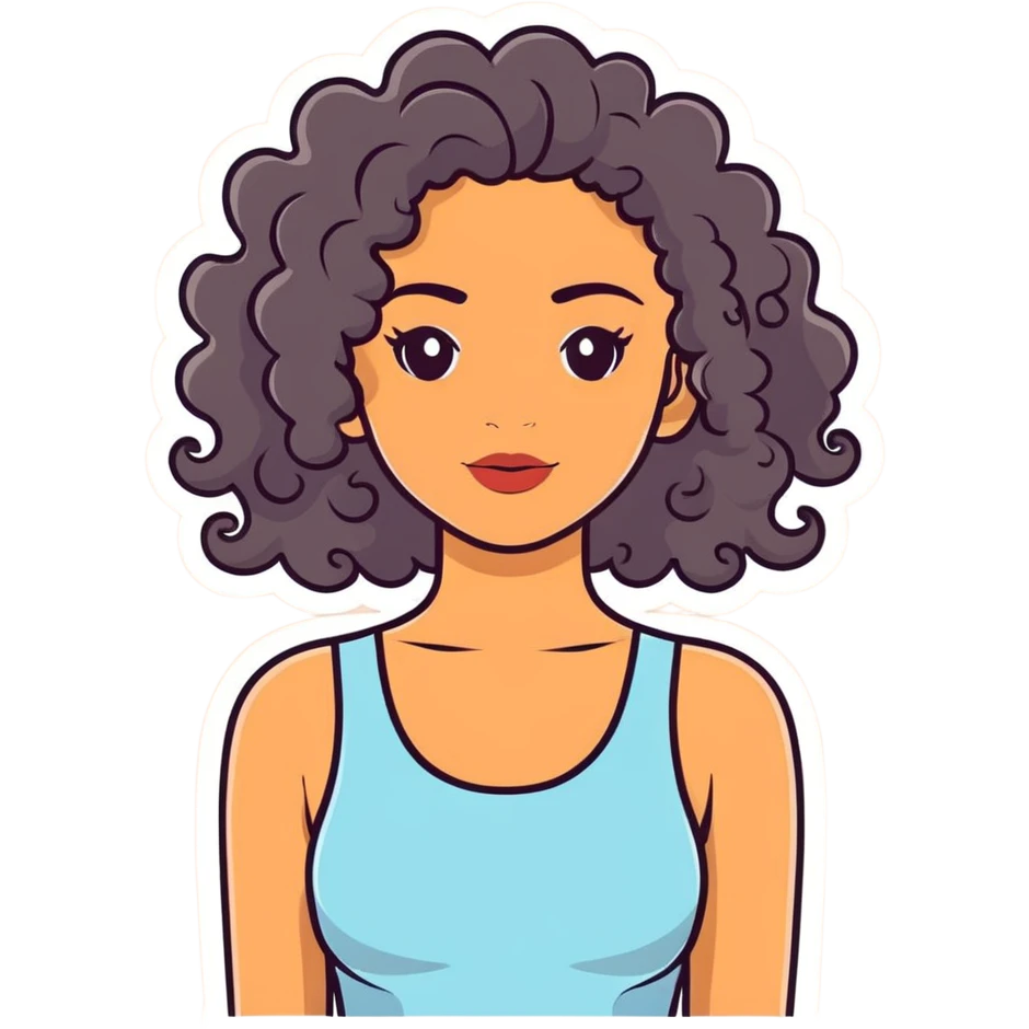 Curlyhead latina emoji