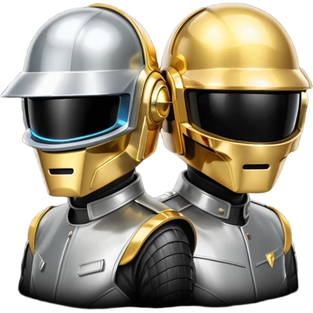 daft punk realiatic emoji