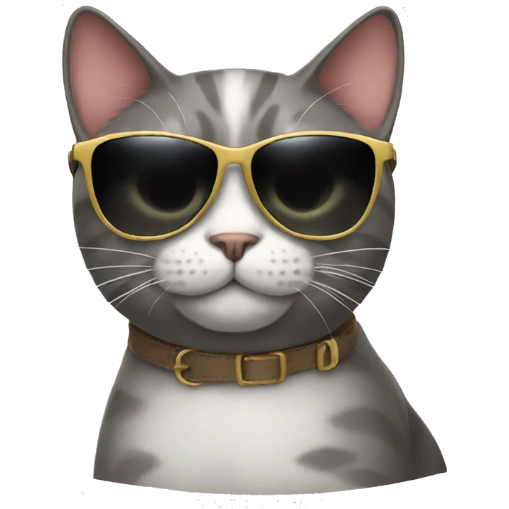 Cat with sunglasses emoji