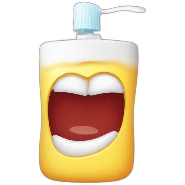 Squeeze toothpaste emoji