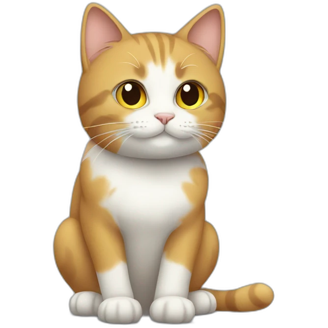 cat with daisy emoji