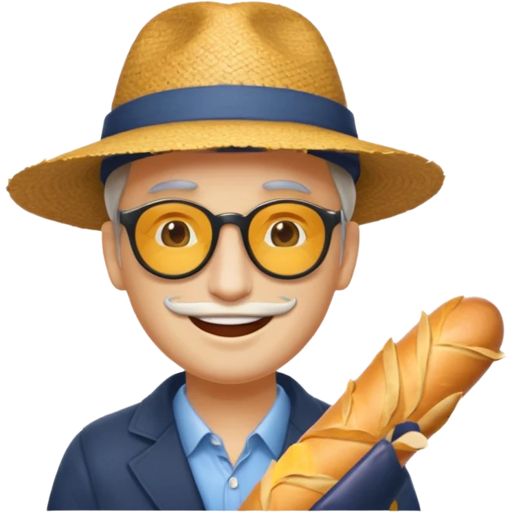 Un humain homme avec un chapeau  et des sunglasse et une baguette magique emoji