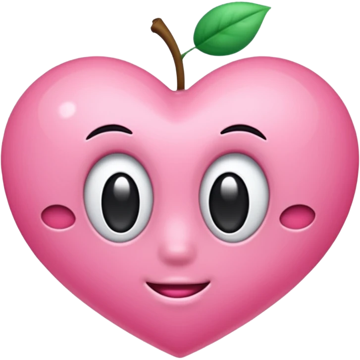 Coração rosa estilo iPhone emoji