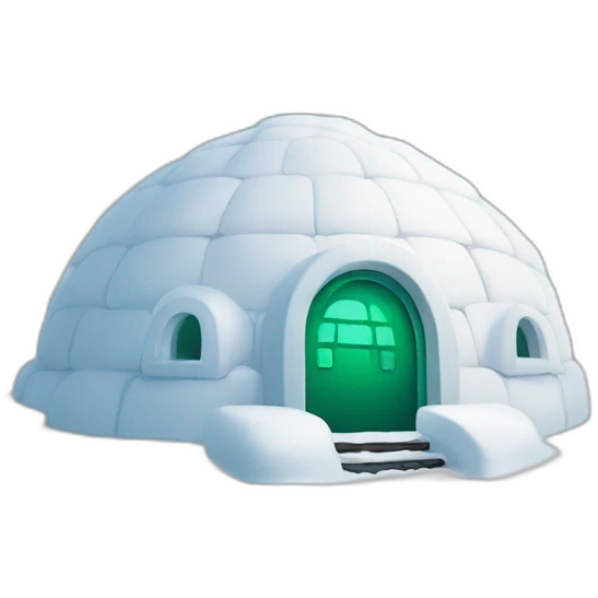 spotify logo on top of igloo emoji