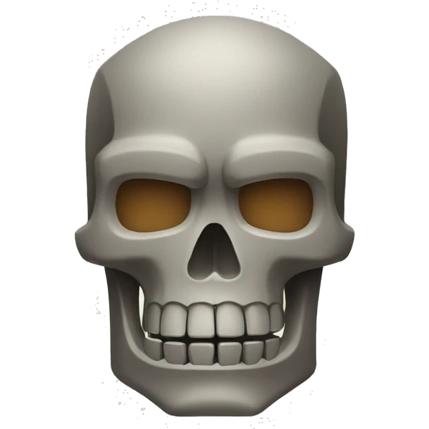 combine the skull and moai emoji emoji