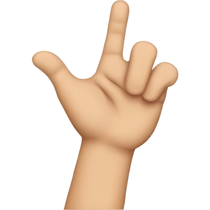 make me a L shaped hand  emoji