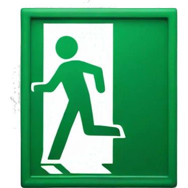Exit sign emoji
