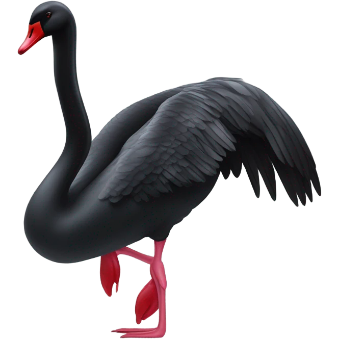 Black swan emoji