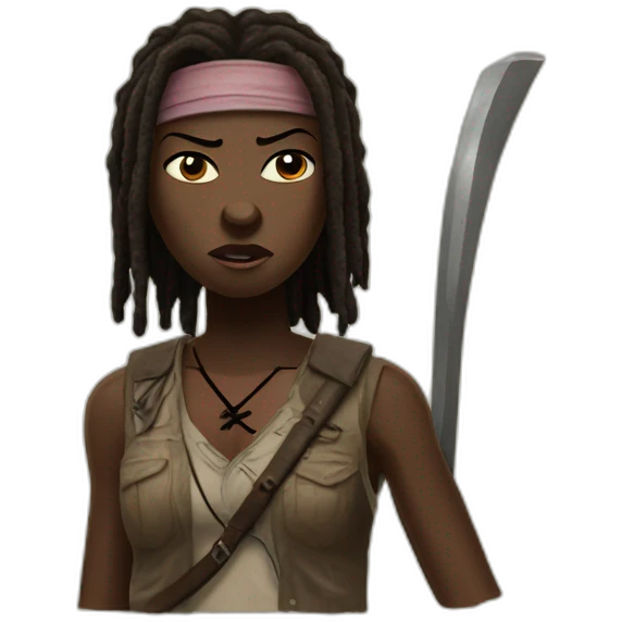 michonne the walking dead  emoji