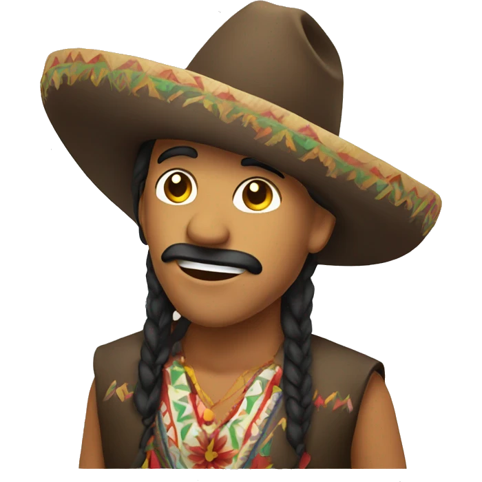 Mexican with hat emoji