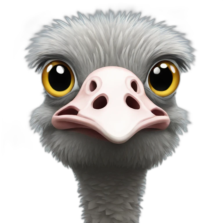 Ostrich emoji