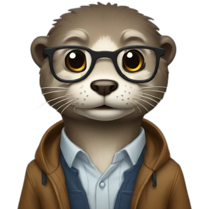 nerd otter emoji