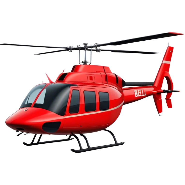 Bell 206 - Bell Helicopter (Model Year: 2021) (Iconic colour: Red) emoji