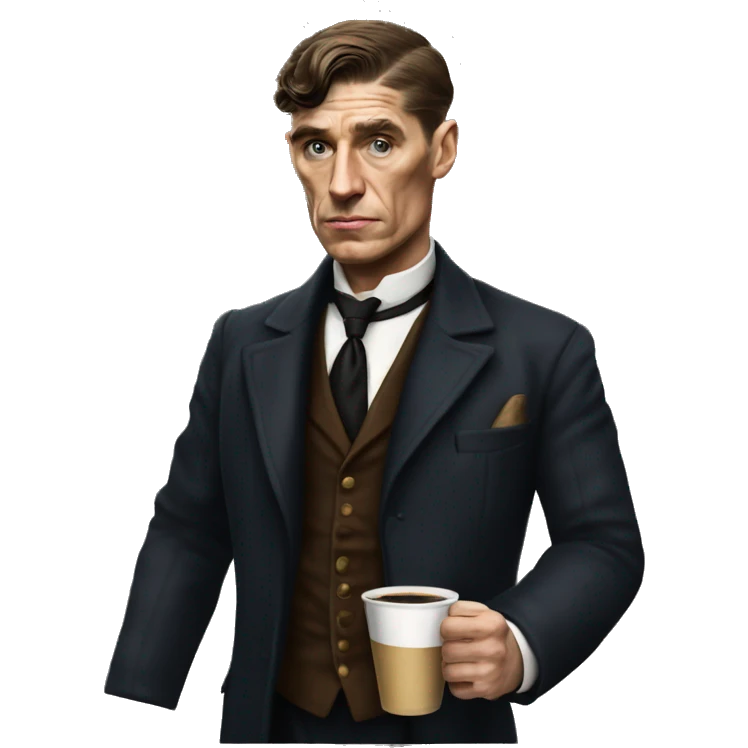 thomas shelby drink coffee  emoji