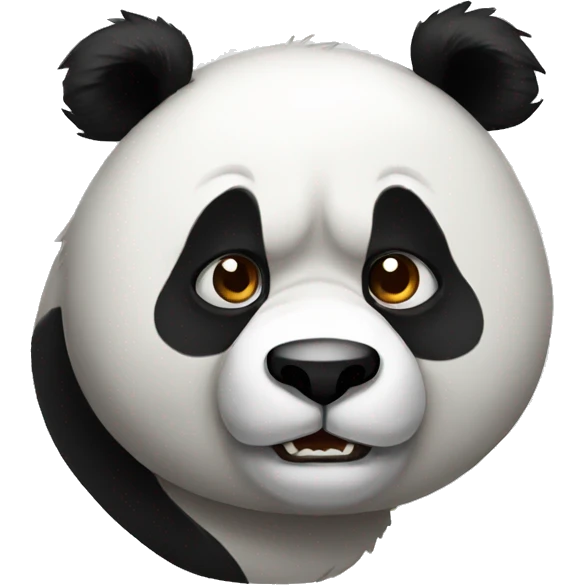 Cuttest angry panda emoji