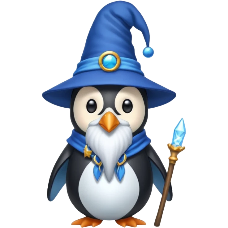 Penguin Wizard emoji